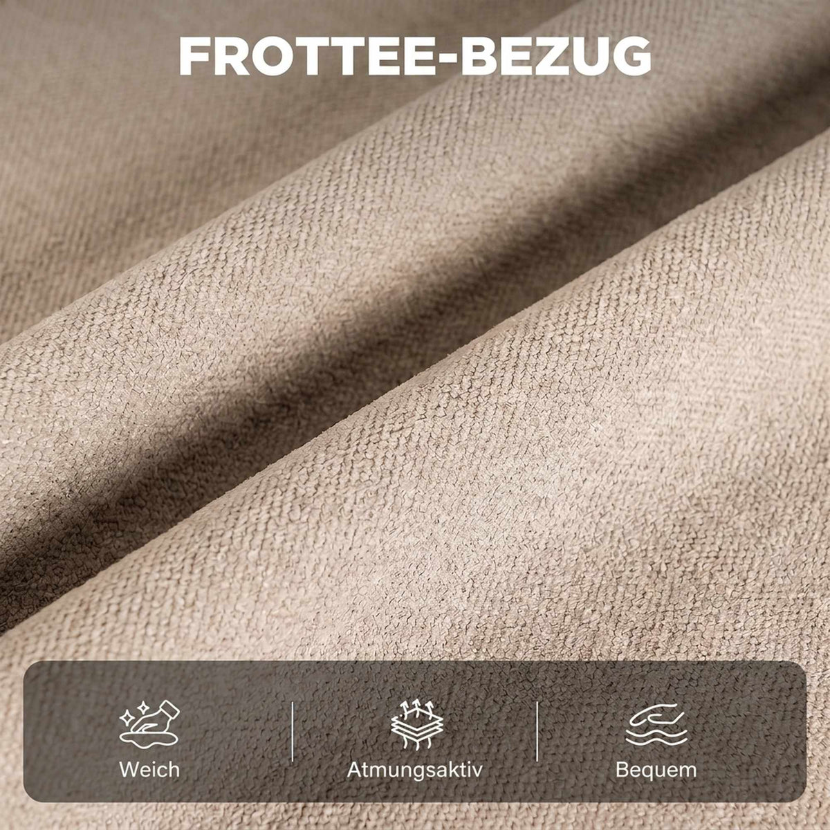 Recliner Chair with Massage, Heat, and Footrest – Beige