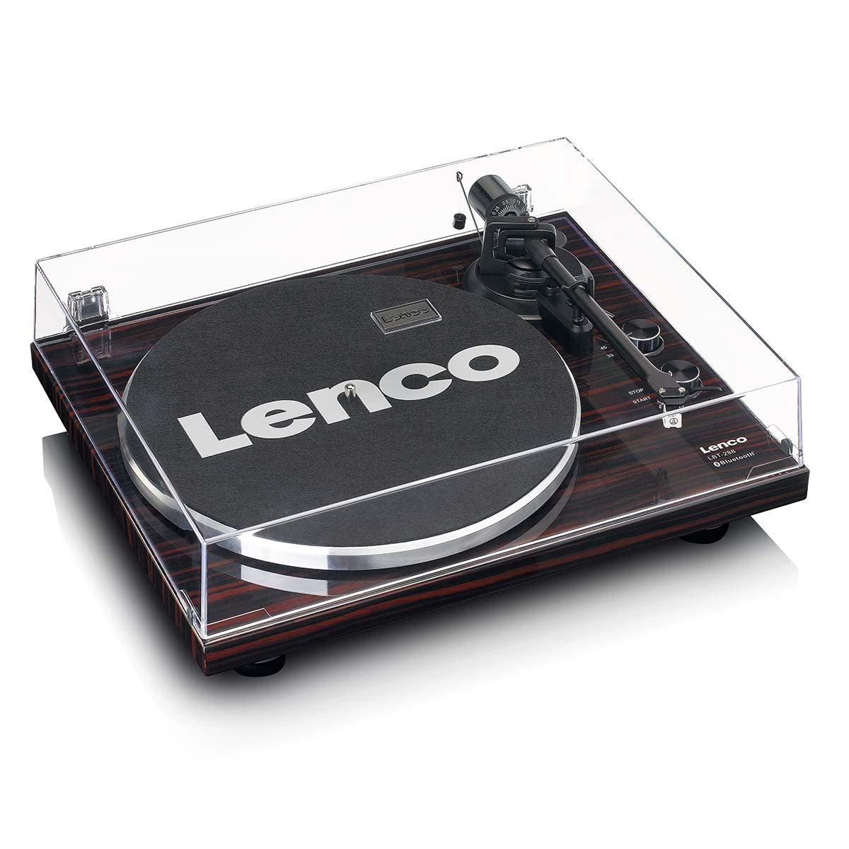 Record player with Bluetooth® transmission dark brown
