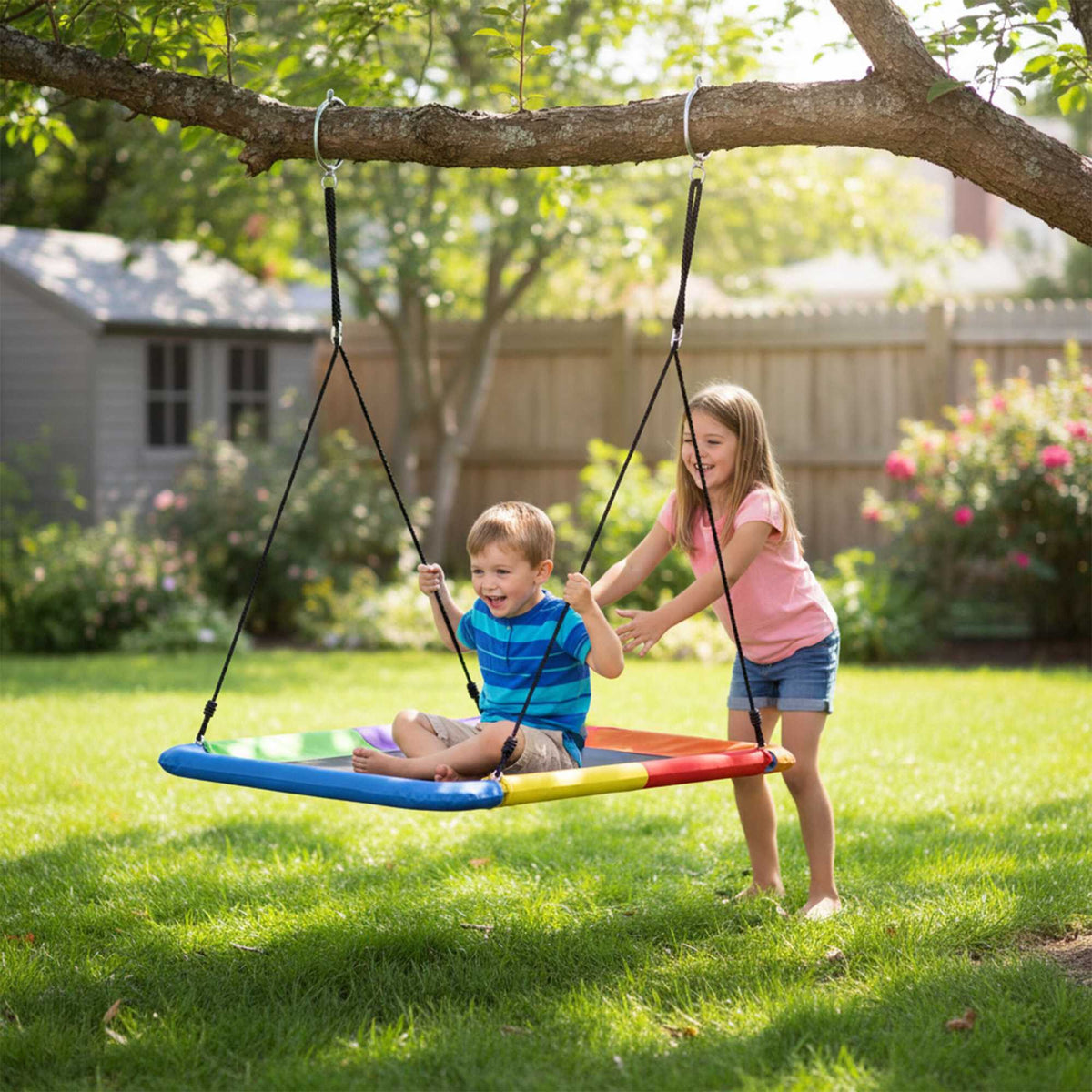 Rectangular Nest Swing, 150kg Capacity, Adjustable Height