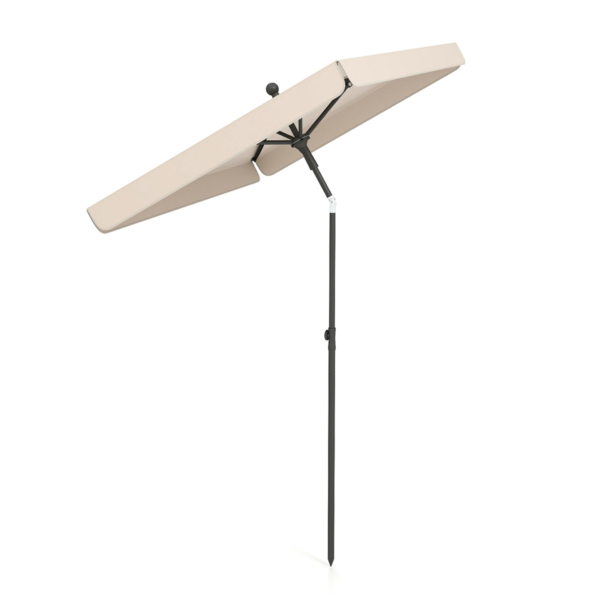 Rectangular Patio Umbrella, Tilt, 200 x 130 cm, Beige