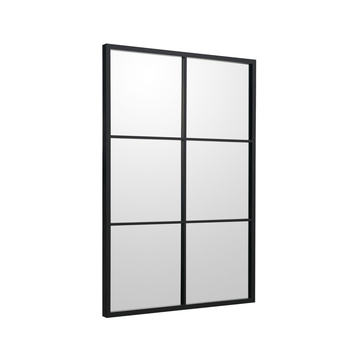 Rectangular Wall Mirror, Metal Frame, 70 x 100 cm