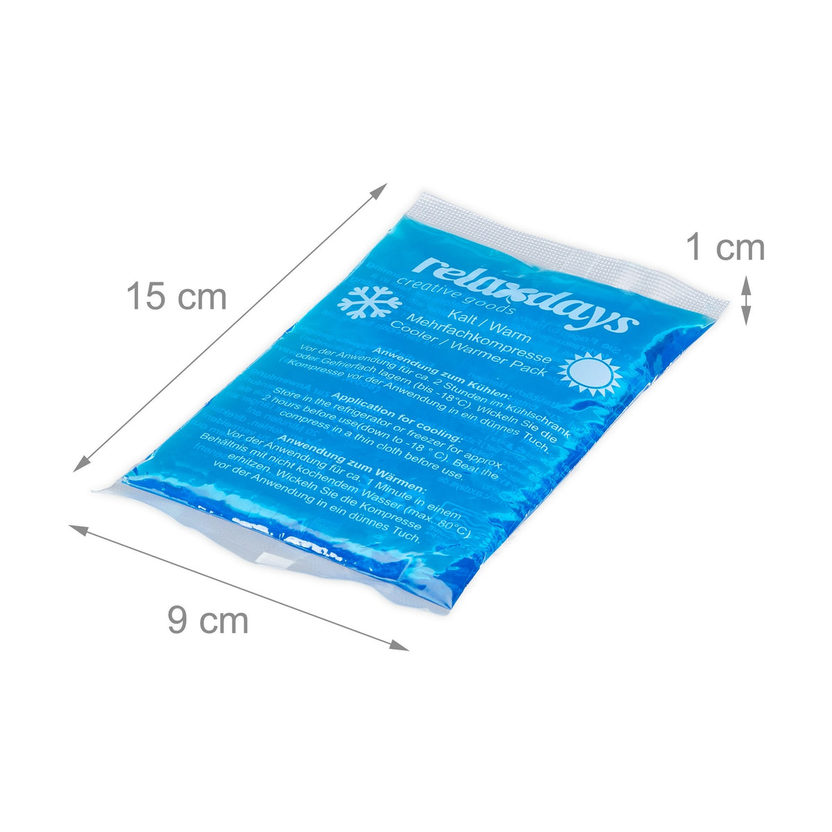 Rectangular cooling lamps in a set of 16