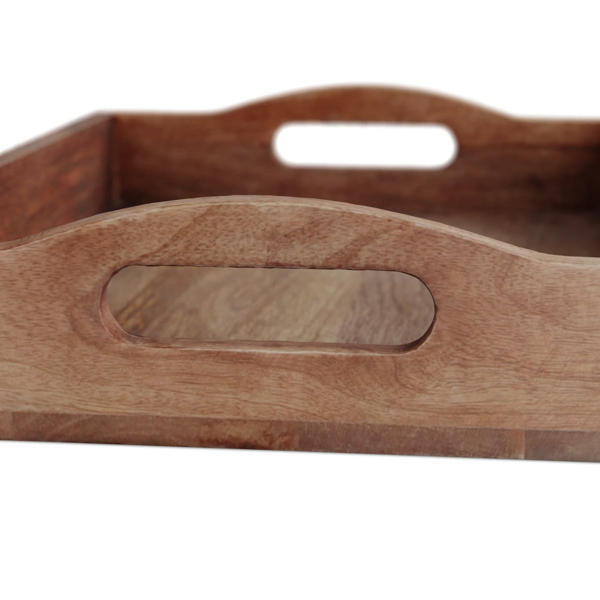 Rectangular tray in mango wood