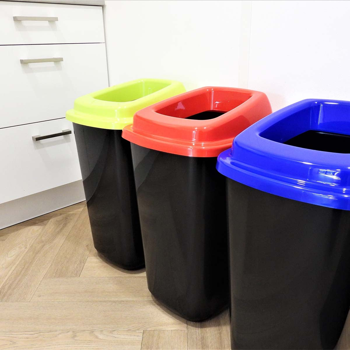 Recycling Bin 28L – Black, Waste Separation