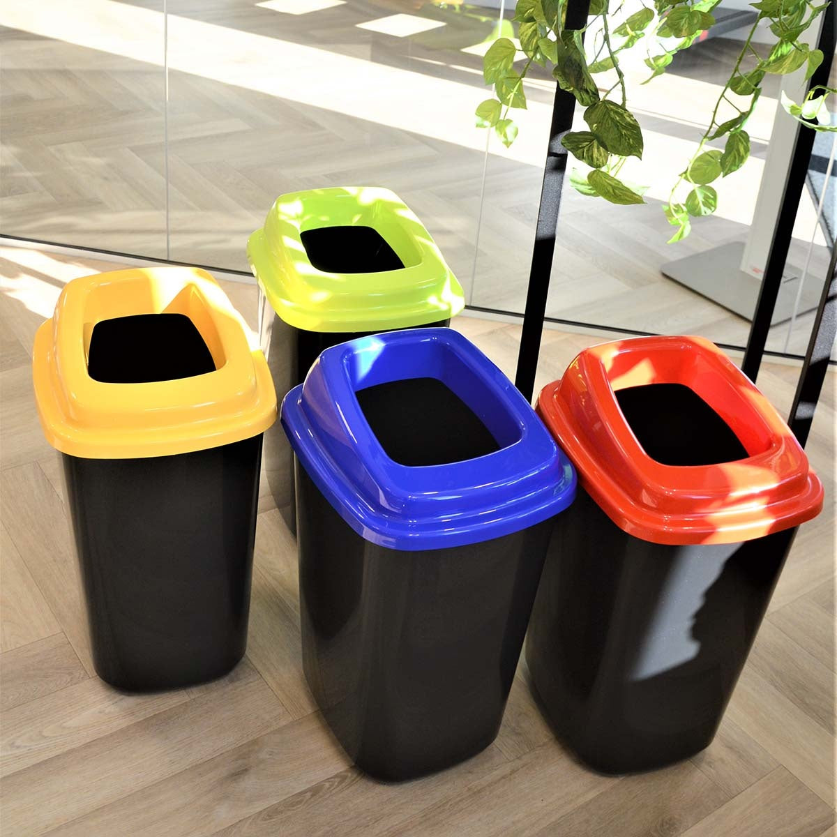 Recycling Bin 28L - Yellow, Waste Separation