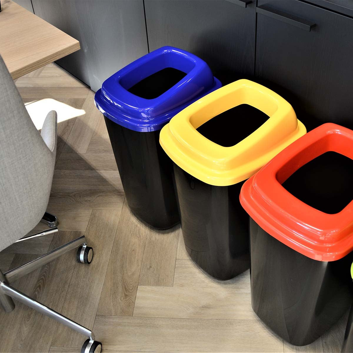 Recycling Bin 28L - Yellow, Waste Separation