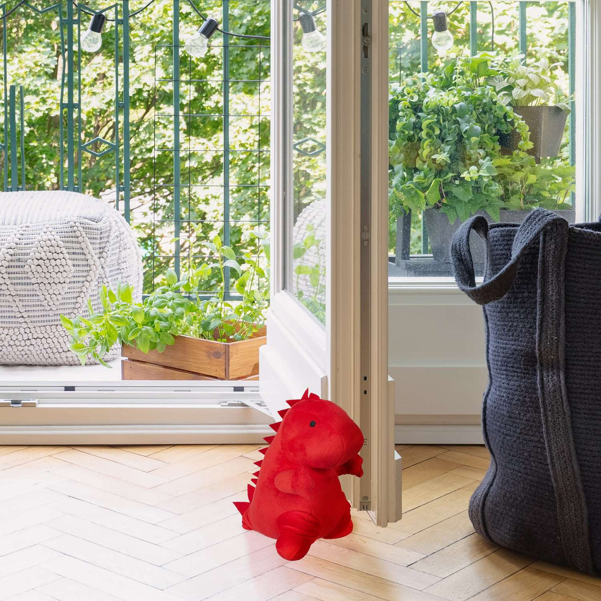 Red door stop Dino