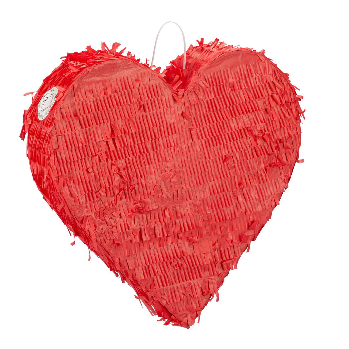 Red heart shaped pinata