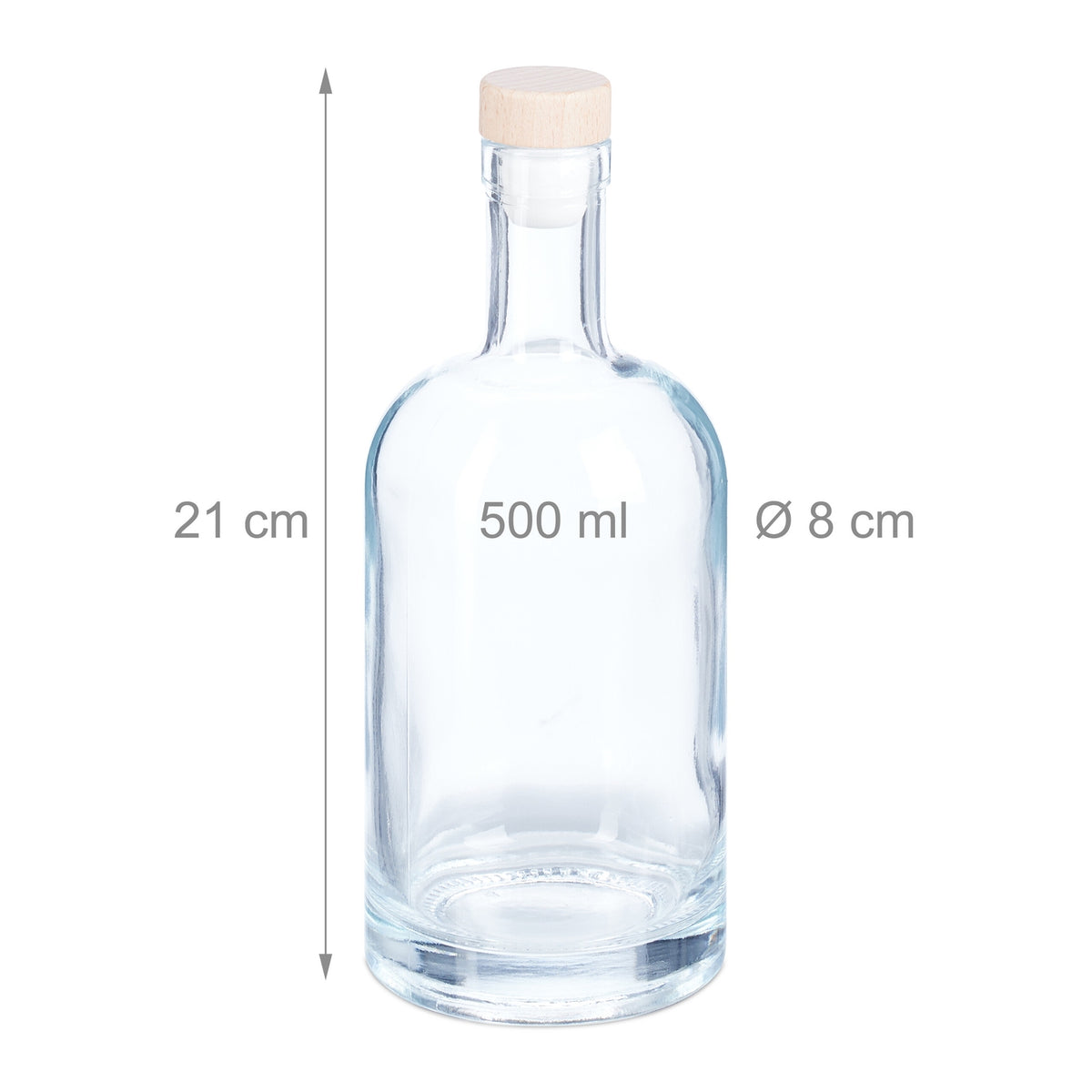 Refillable bottles 12-pack 500 ml