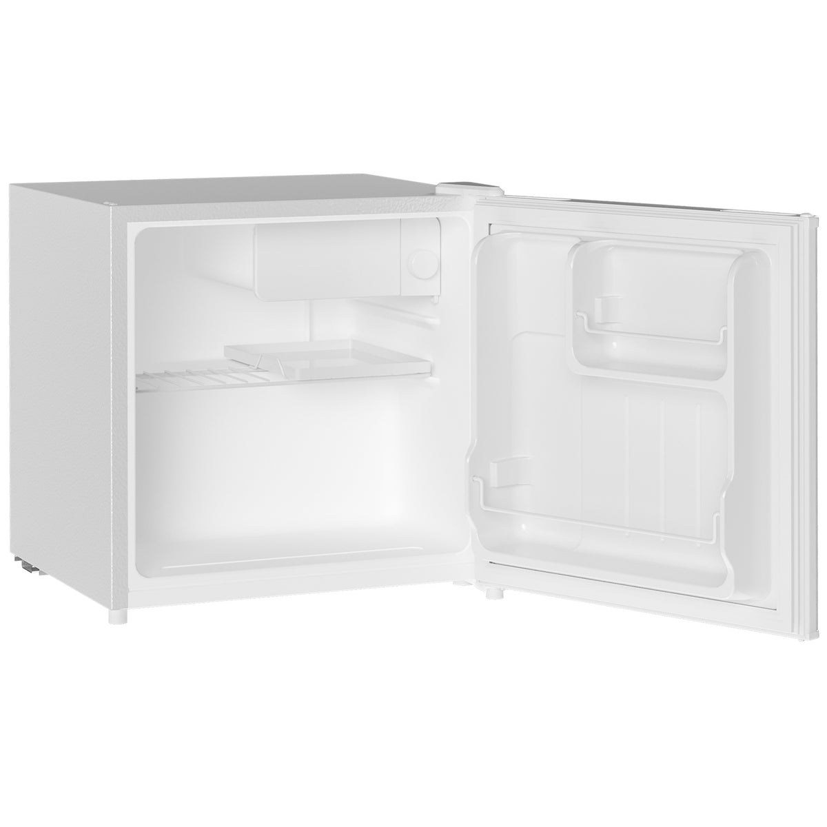 Refrigerator 46L Freestanding Freezer Box 65W Electric Refrigerator with Small Freezer Storage 0 to 8℃ Temperature Control 48 X 44 X 49 Cm White