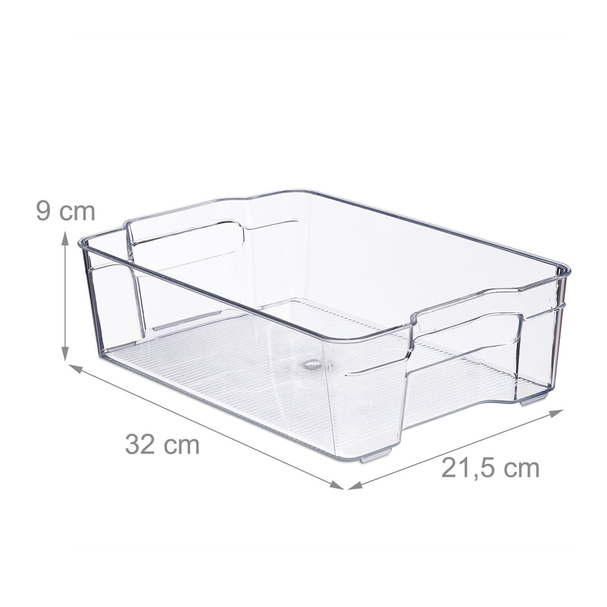 Refrigerator storage with handle