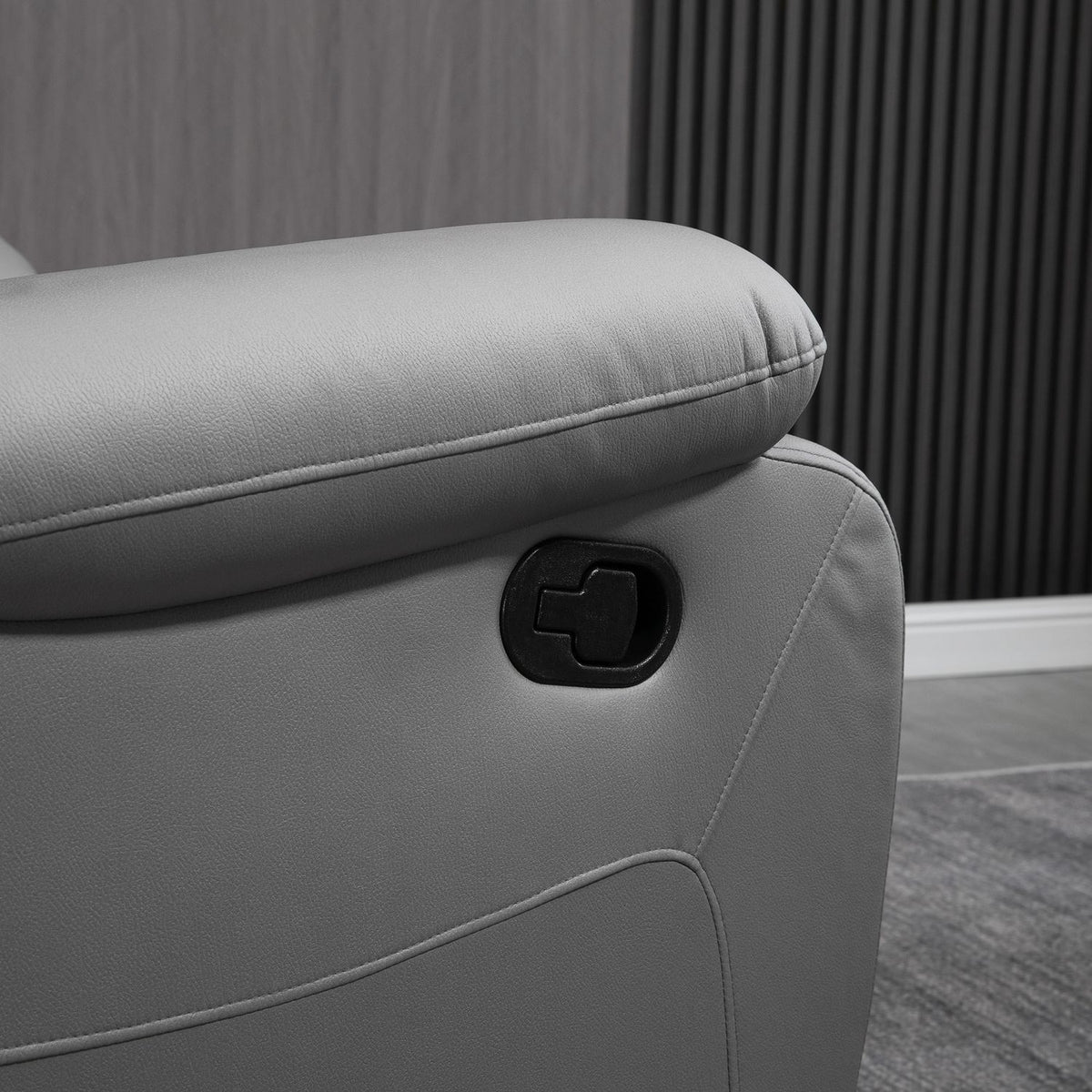 Relaxation Chair 135° Tilting, Rotating Tv Chair With Footrest, Polyester, Gray, Up To 150 Kg, 72X71X60Cm
