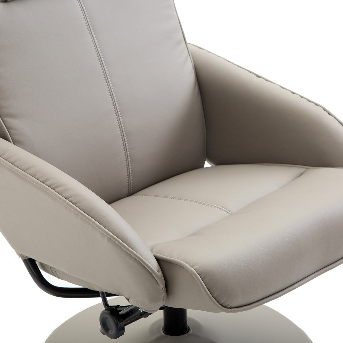Relaxation Chair Tv Chair Armchair 360° Rotatable With Footrest Gray L78 × W71 × H101 Cm