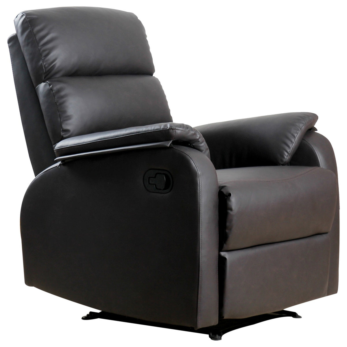 Relaxation Chair, Tv Chair, Couch Chair, Recliner, Angle Desk With Cpu Stand, Adjustable, Ergonomic, Faux Leather, Brown, 75 X 92 X 99 Cm