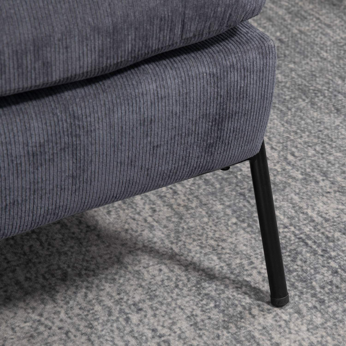 Relaxation Chair Wing Chair With Stool, Tv Chair With Tilting Backrest, Cushion, Upholstered Chair, Tv Chair, Gray, 68 X 91.5 X 88 Cm