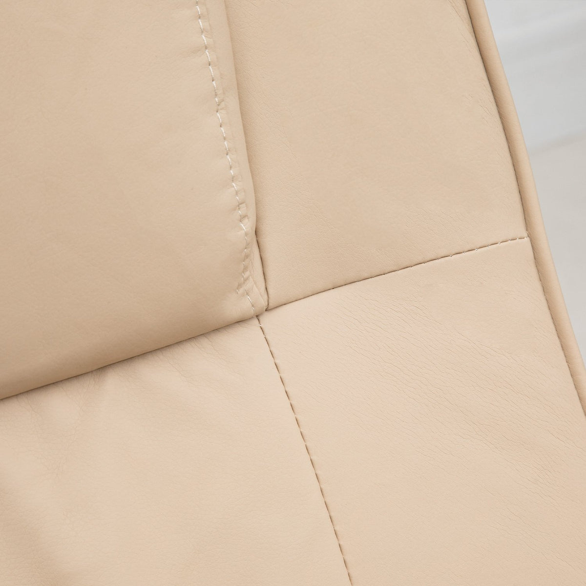 Relaxation Lounger With Reclining Function, Massage Chair, Tv Chair, Tv Armchair With Massage Function Incl. Stool, Faux Leather, Cream White, 77 X 84 X 95 Cm