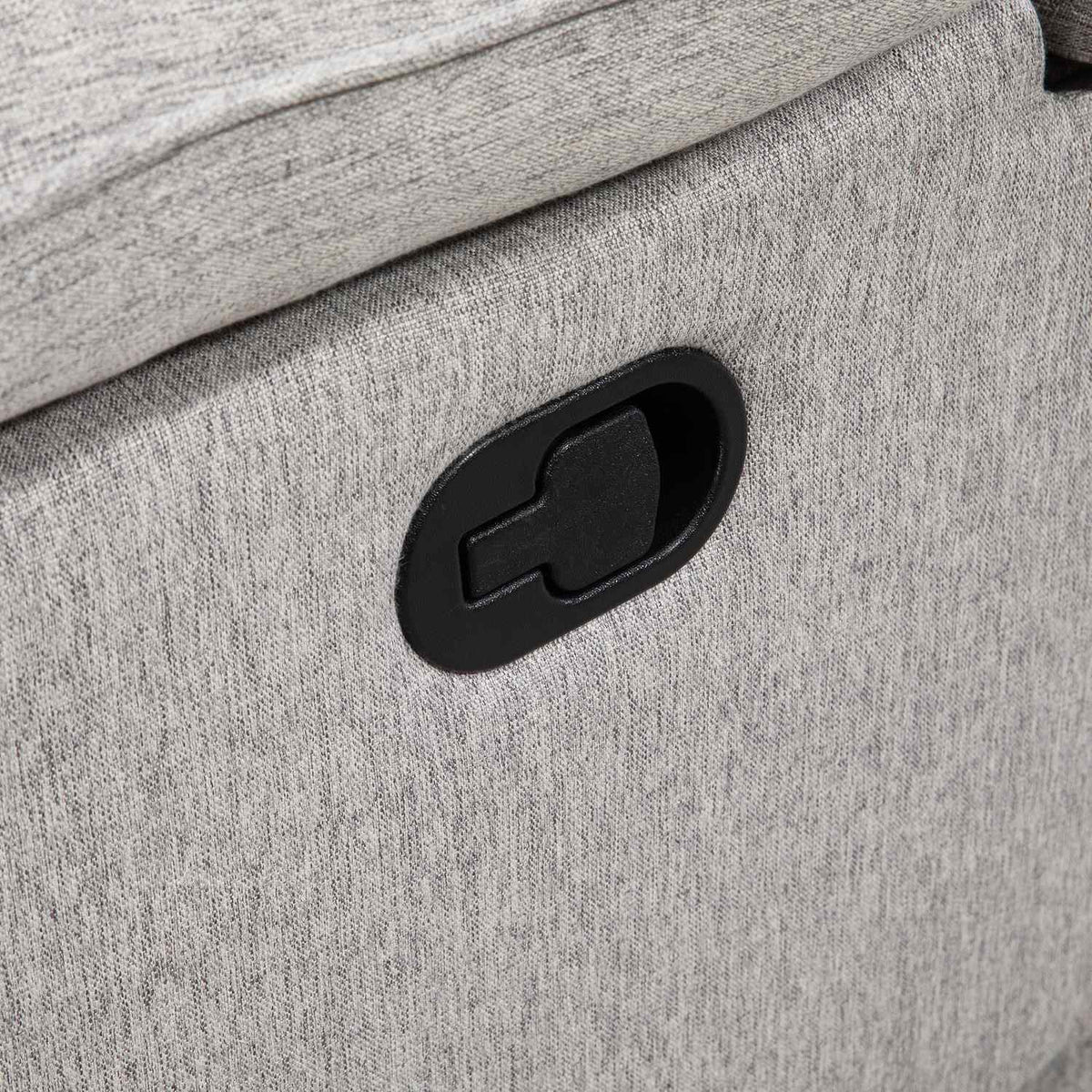 Relaxation chair TV chair with reclining function, footrest, TV chair with pocket spring core, linen look, recliner for living room, gray