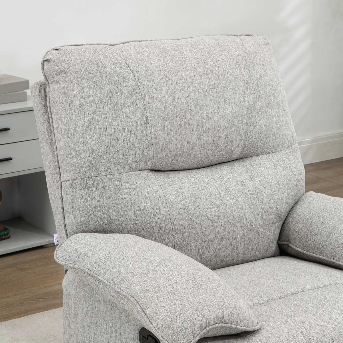 Relaxation chair, TV chair with reclining function, rotating TV chair with spring core system, footrest, for living room, bedroom