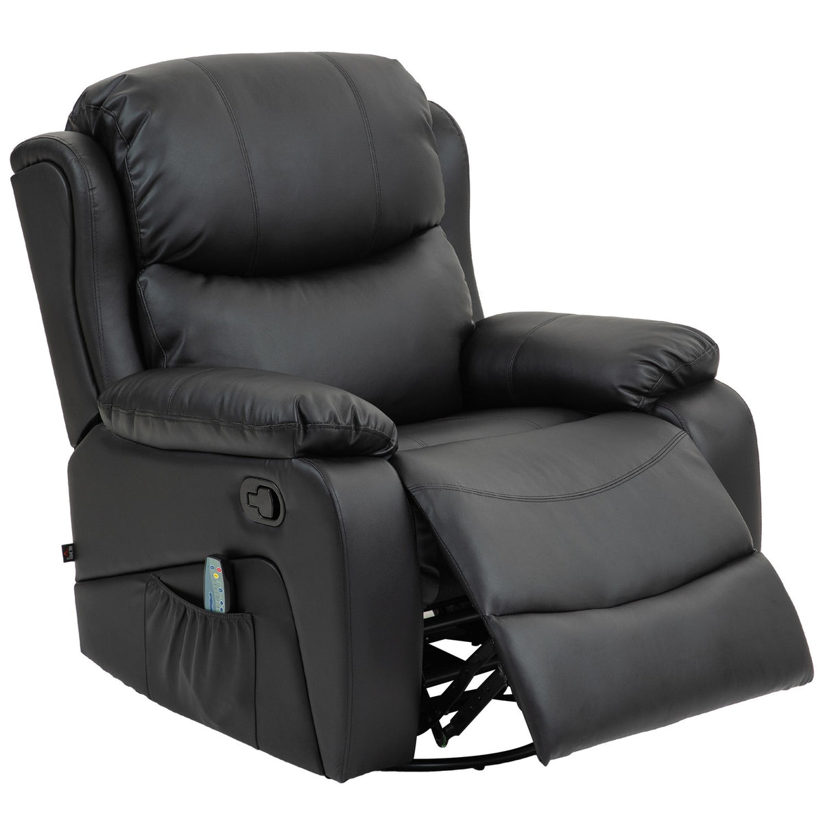 Relaxation chair with massage function, electric TV chair with reclining function, heating function, rotating massage chair with spring system