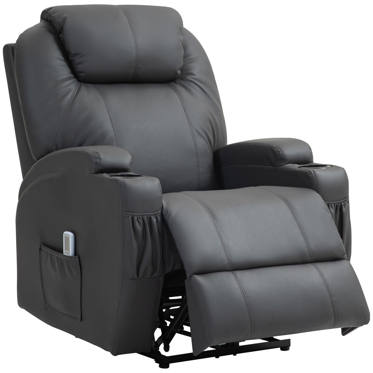 Relaxation chair with massage function, electric TV chair with reclining function, massage chair with remote control, cup holder
