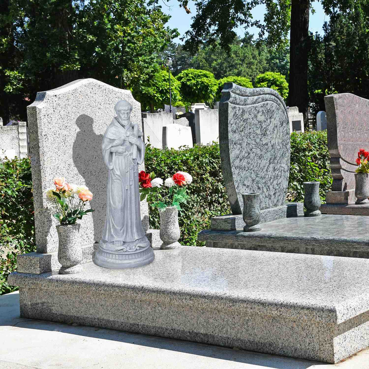 Religious garden statue