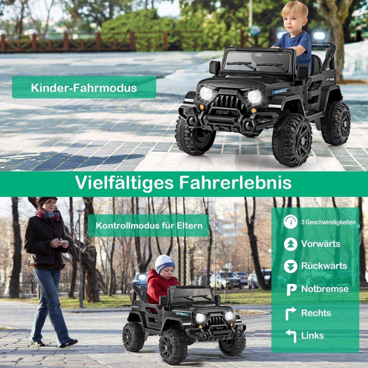 Remote Control Electric Ride-On Truck with LED Lights