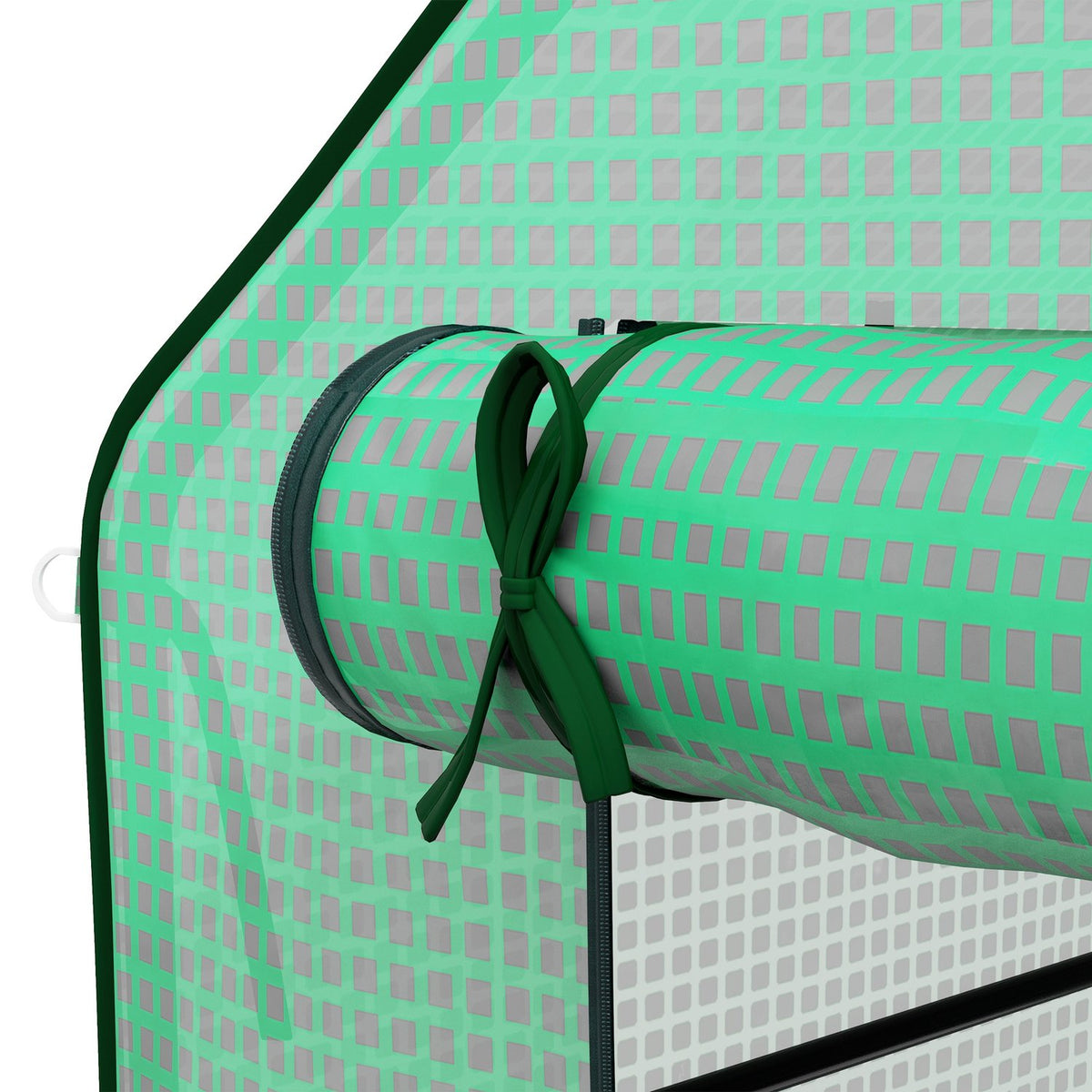 Replacement Greenhouse Film With Uv Protection, Side Window, Replacement Cover With Rolling Door, Pe Film, 140 X 213 X 190 Cm, Green