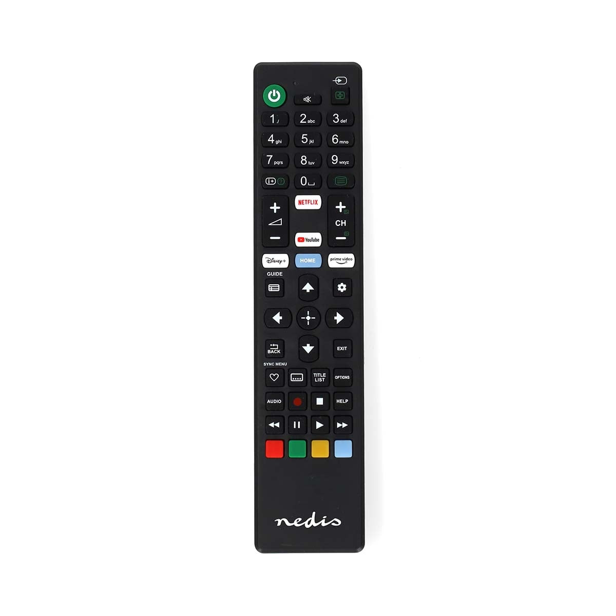 Replacement Remote Control | Fits: Sony | Fixed | 1 Unit | Amazon Prime / Disney + Button / Netflix Button / Youtube Button | Infrared | Black