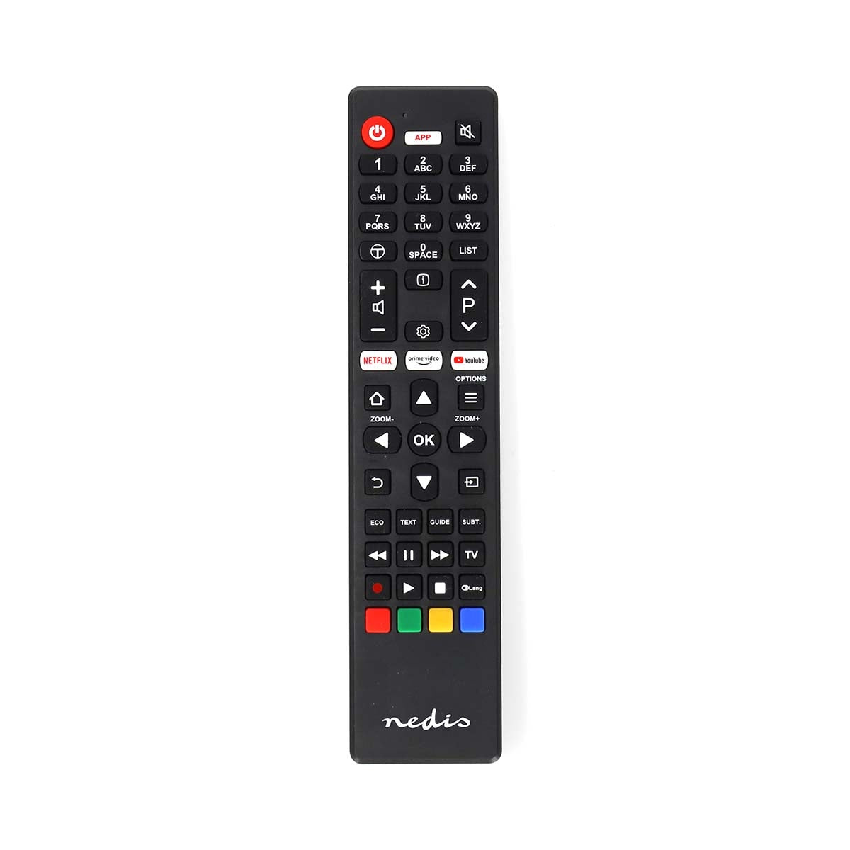 Replacement Remote Control | Fits: TCL/Thomson | Fixed | 1 Unit | Amazon Prime / Netflix Button / Youtube Button | Infrared | Black