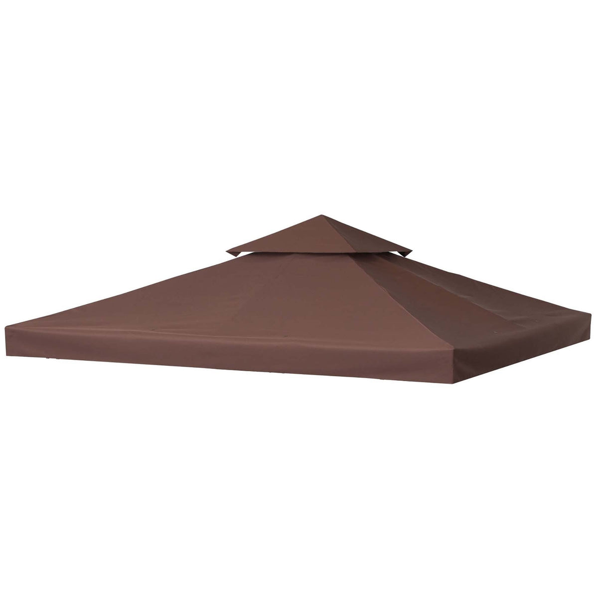 Replacement Roof 3X3M Gazebo Roof For Metal Gazebo, Polyester, Coffee