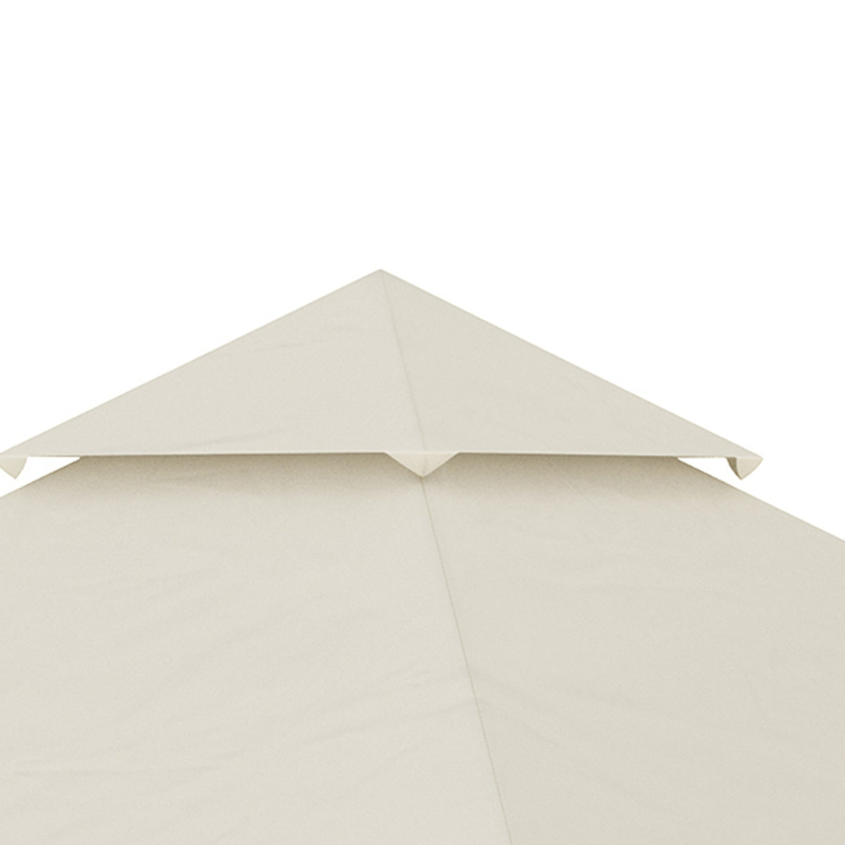 Replacement Roof Approx. 3 X 3 M Pavilion Roof For Garden, Replacement Cover Double Roof For Garden Tent, Garden Pavilion, Cream White