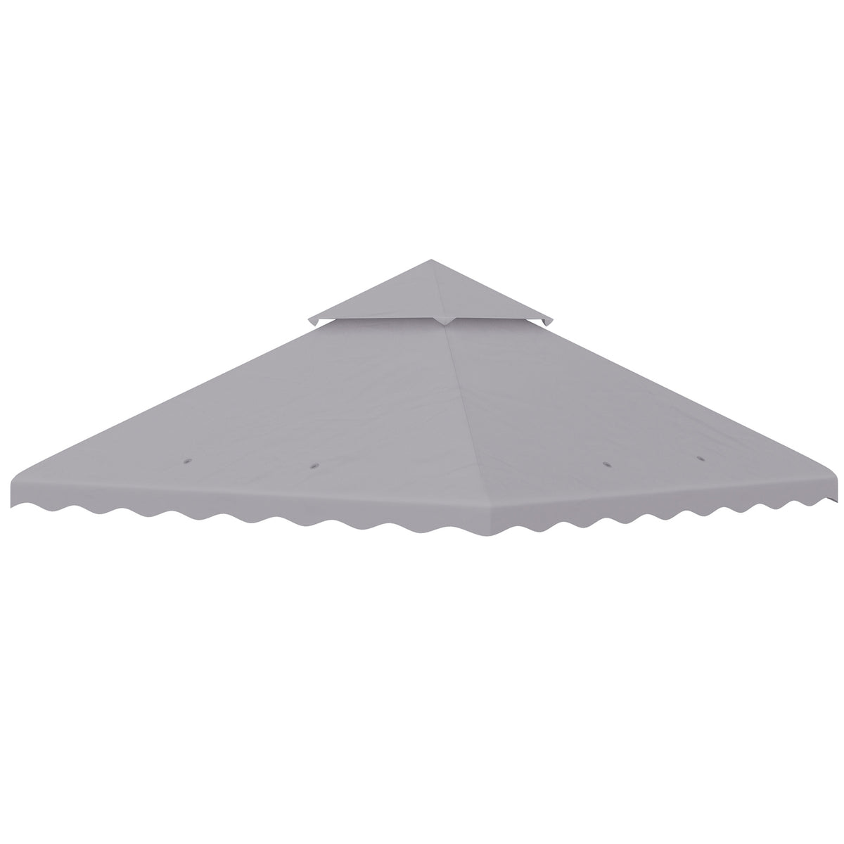 Replacement Roof Approx. 3 X 3 M Pavilion Roof For Garden, Replacement Cover Double Roof For Garden Tent, Garden Pavilion, Light Gray
