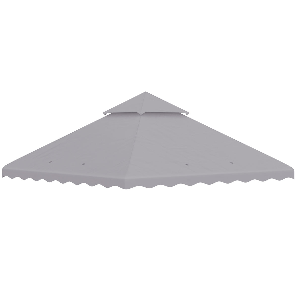 Replacement Roof Approx. 3 X 3 M Pavilion Roof For Garden, Replacement Cover Double Roof For Garden Tent, Garden Pavilion, Light Gray