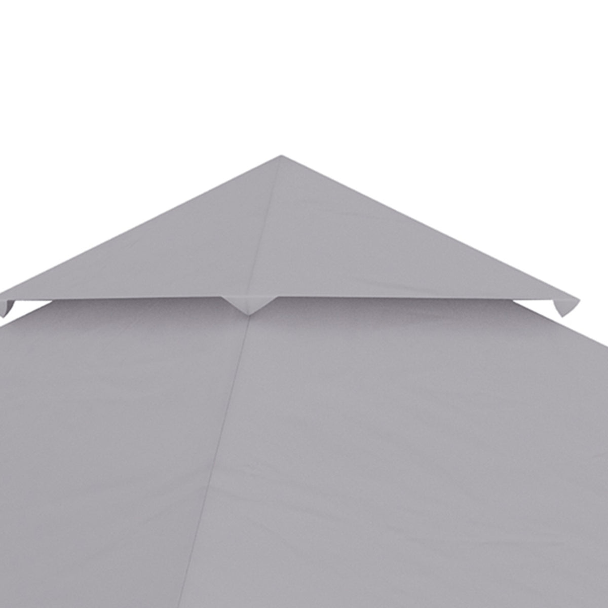 Replacement Roof Approx. 3 X 3 M Pavilion Roof For Garden, Replacement Cover Double Roof For Garden Tent, Garden Pavilion, Light Gray