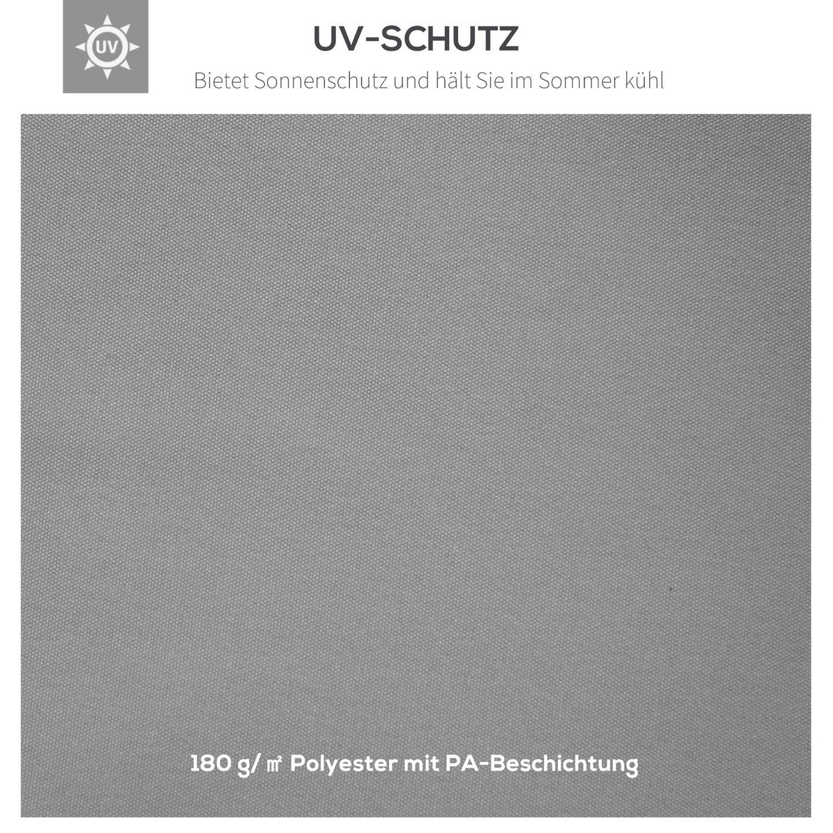 Replacement Roof Gazebo Roof For Garden Gazebo, Polyester, 3X4M, Light Gray