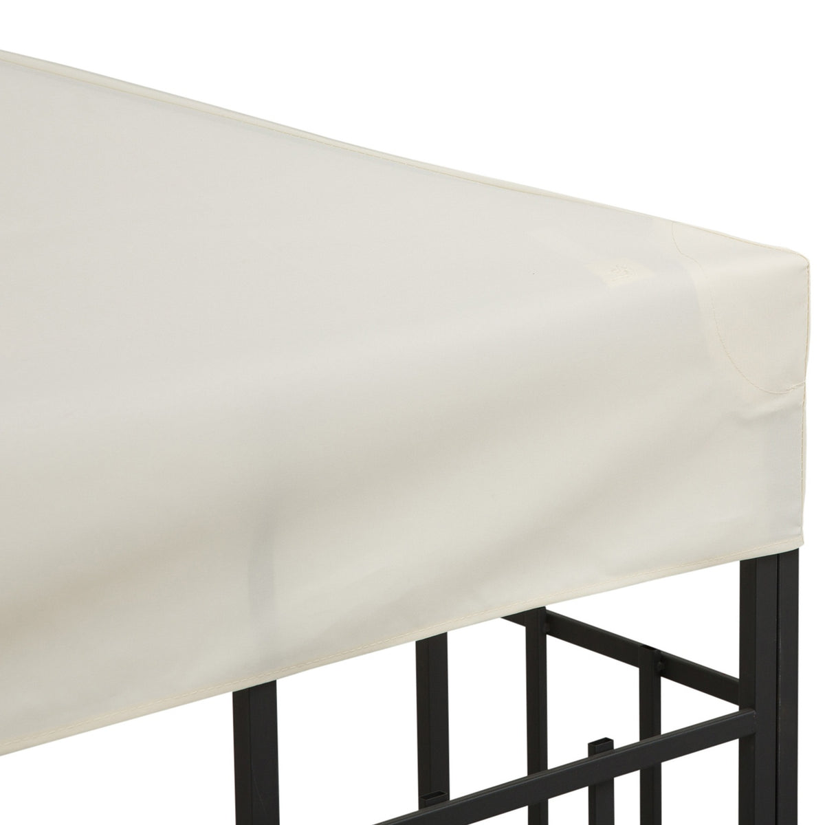 Replacement Roof Gazebo Roof For Metal Gazebo, Garden Gazebo, 3X3M, Cream White, Polyester