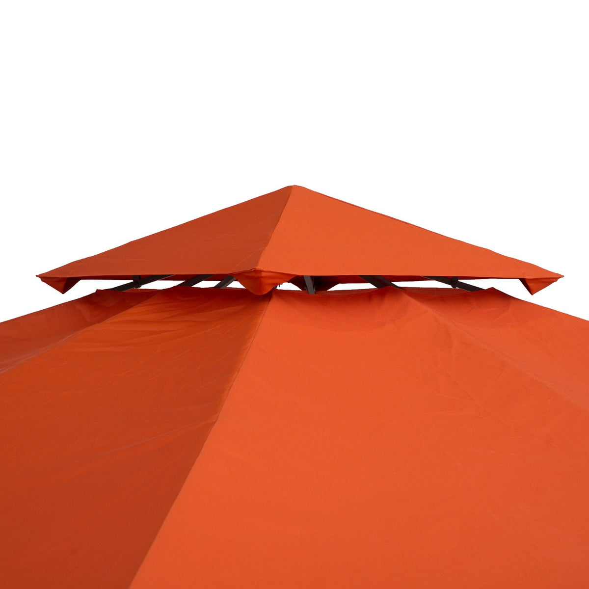 Replacement Roof Gazebo Roof For Metal Gazebo, Garden Gazebo, 3X3M, Rust Red, Polyester