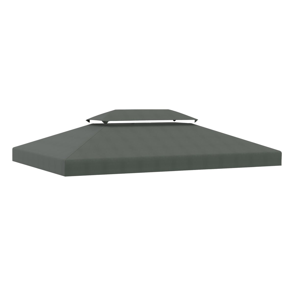 Replacement Roof Gazebo Roof For Metal Gazebo Garden Gazebo Party Tent Garden Tent Polyester 3X4M Dark Gray