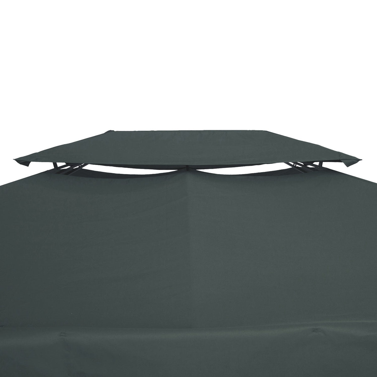 Replacement Roof Gazebo Roof Garden Gazebo Polyester 3X4M Charcoal Gray