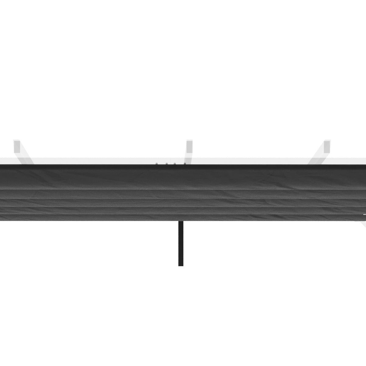 Replacement Roof for Pergola 2.5 x 2.55 m Pergola Roof with Drainage Holes, Shade Cover for Garden & Patio, Dark Gray