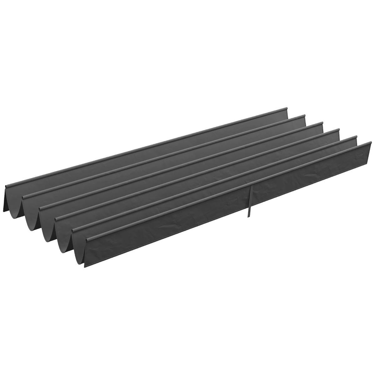 Replacement Roof for Pergola 3.5 x 2.5 m Pergola Roof with Drainage Holes, Shade Cover for Garden & Patio, Dark Gray