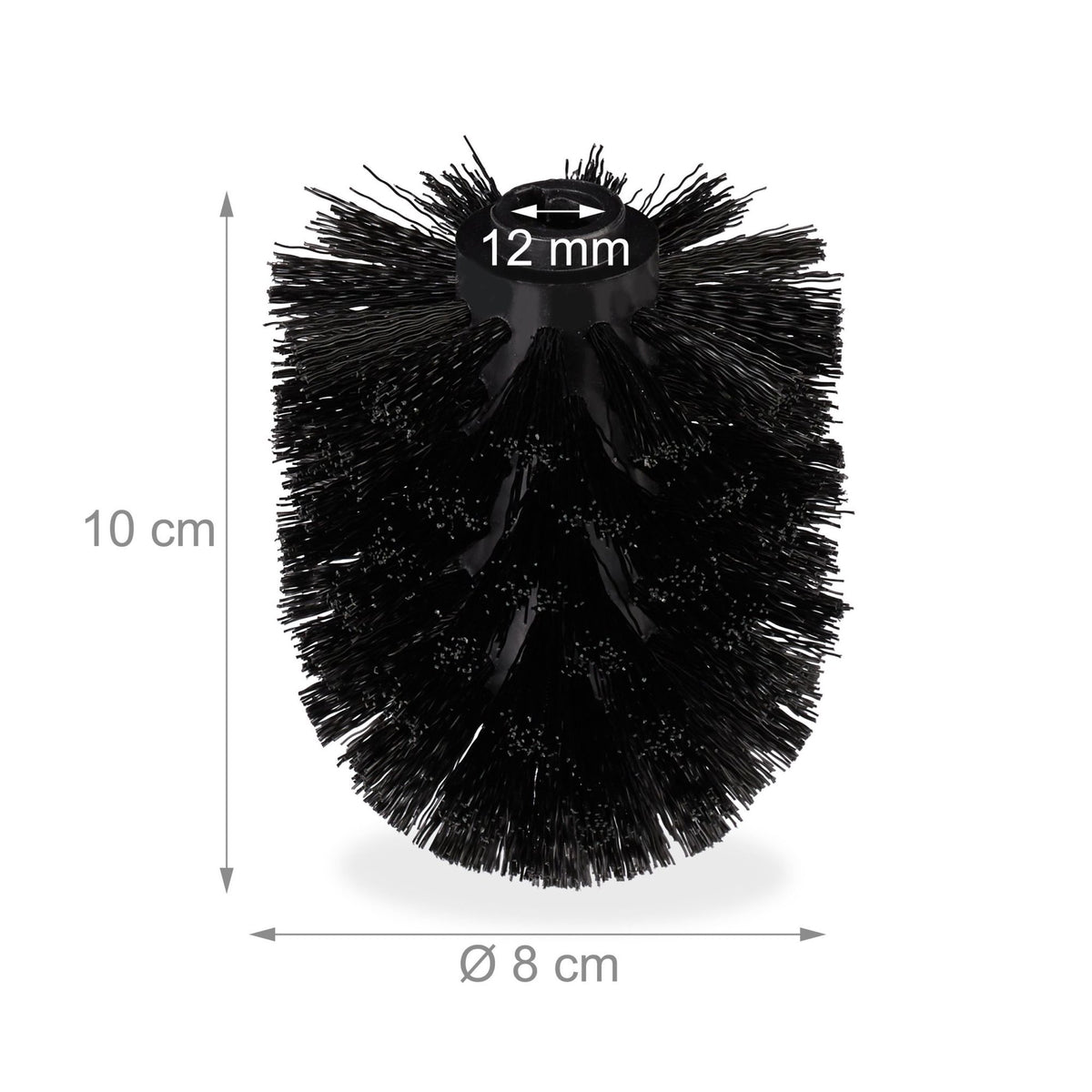 Replacement brush head for toilet brush Set of 9