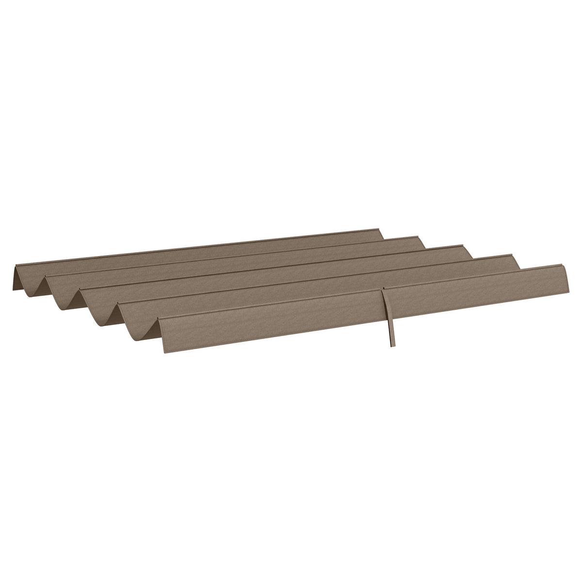 Replacement roof for 2.85 x 2 m pergola, water-repellent retractable wave canopy with rain drainage holes, UV protection 30+, winterproof shade cover for garden, balcony, terrace, coffee