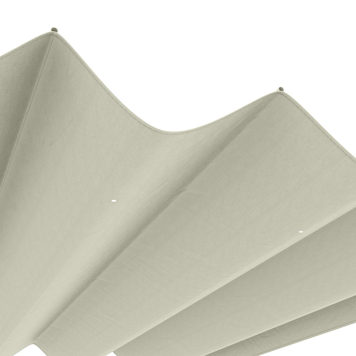 Replacement roof for 2.85 x 2 m pergola, water-repellent retractable wave canopy with rain drainage holes, UV protection 30+, winterproof shade cover for garden, balcony, terrace, cream white