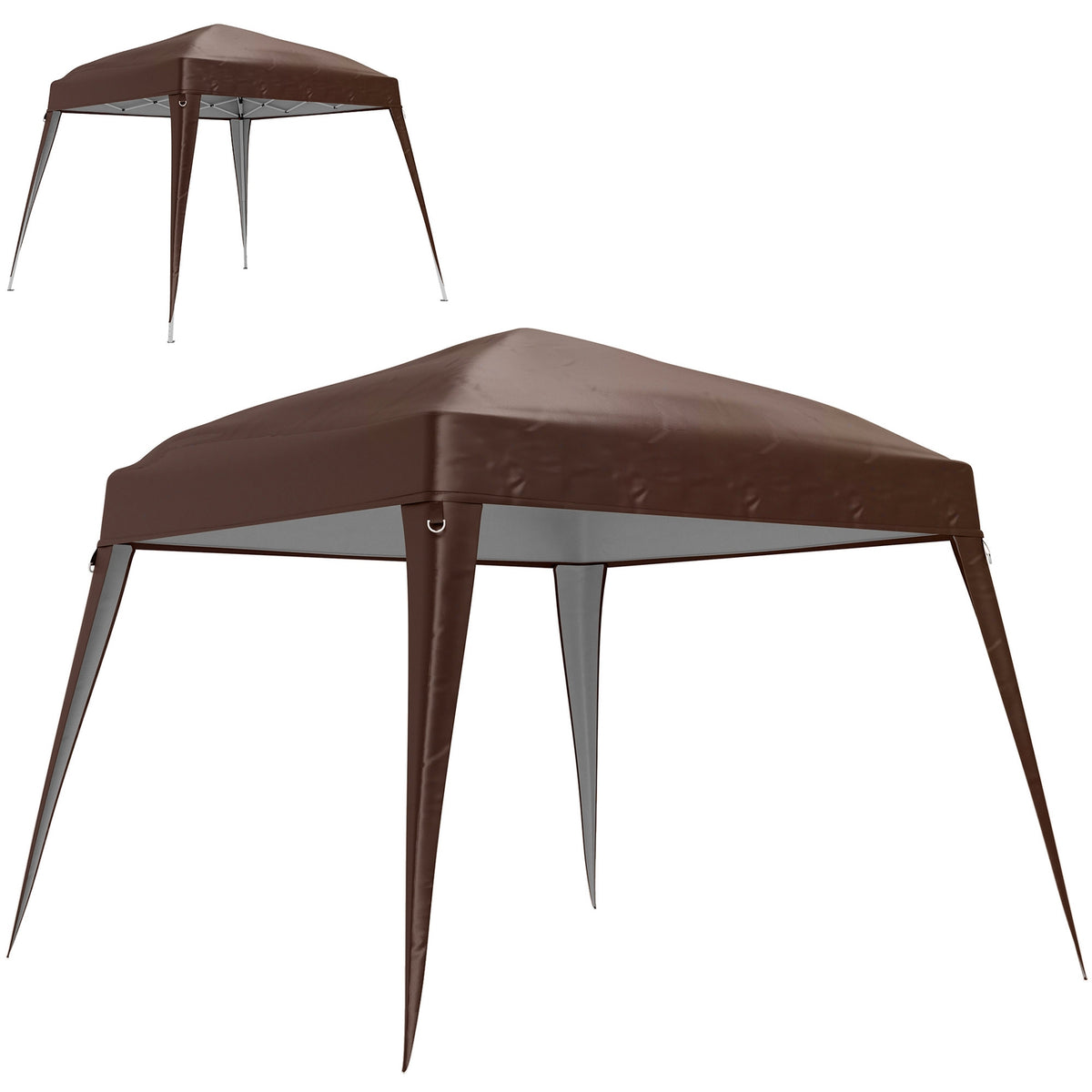 Replacement roof for pavilion 3x3 m, water-repellent, stable, winter-proof pavilion roof for folding pavilion, storm-proof party tent, replacement cover, cover with single roof, canopy for garden pavilion, coffee