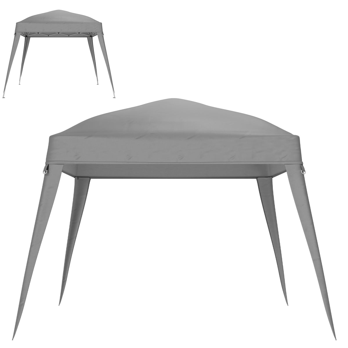 Replacement roof for pavilion 3x3 m, water-repellent, stable, winter-proof pavilion roof for folding pavilion, storm-proof party tent, replacement cover, cover with single roof, canopy for garden pavilion, light grey