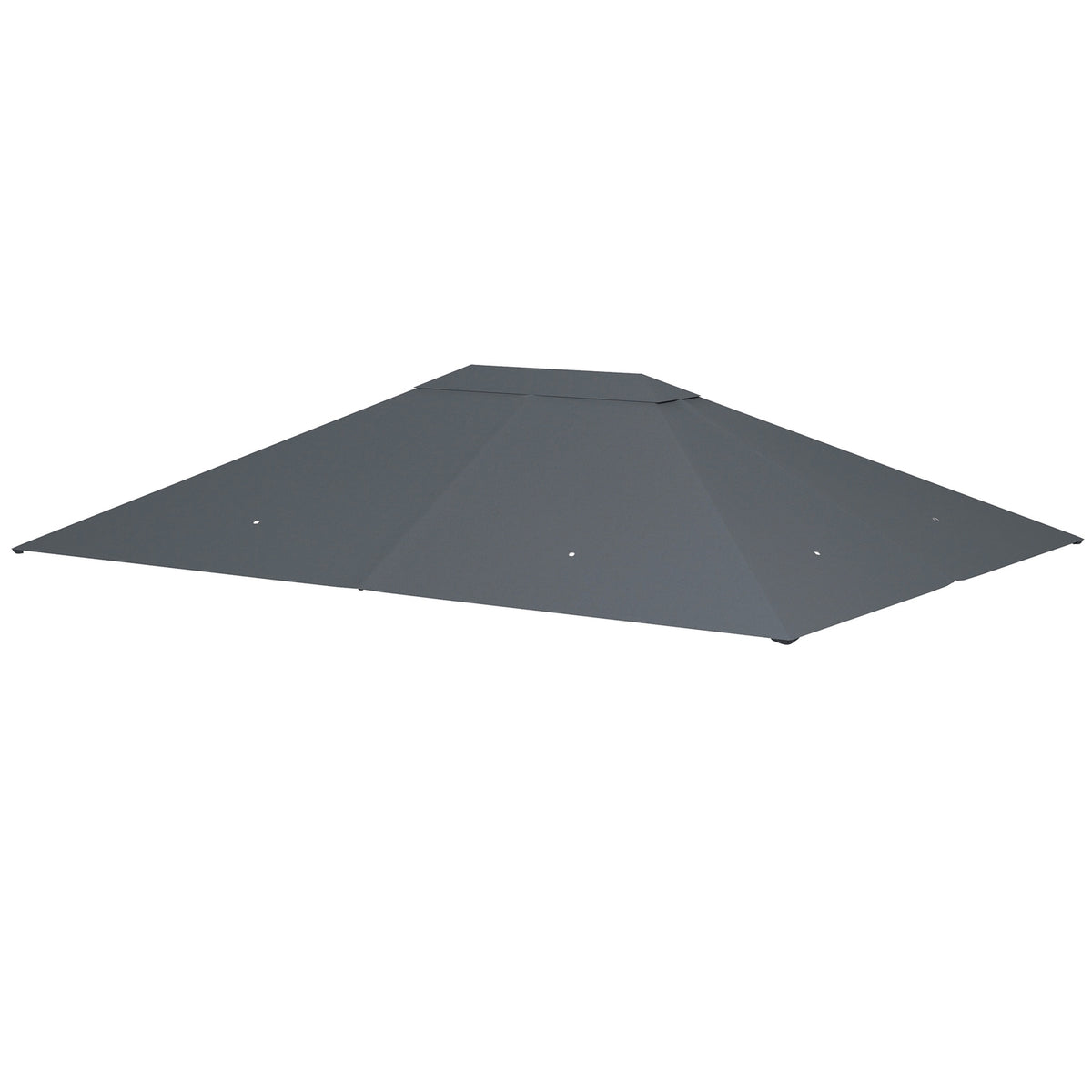 Replacement roof for pavilion 4 x 3m, water-repellent pavilion roof with UV protection 30+, replacement cover for garden pavilion, spare parts made of polyester fabric, 180 g/m², dark gray