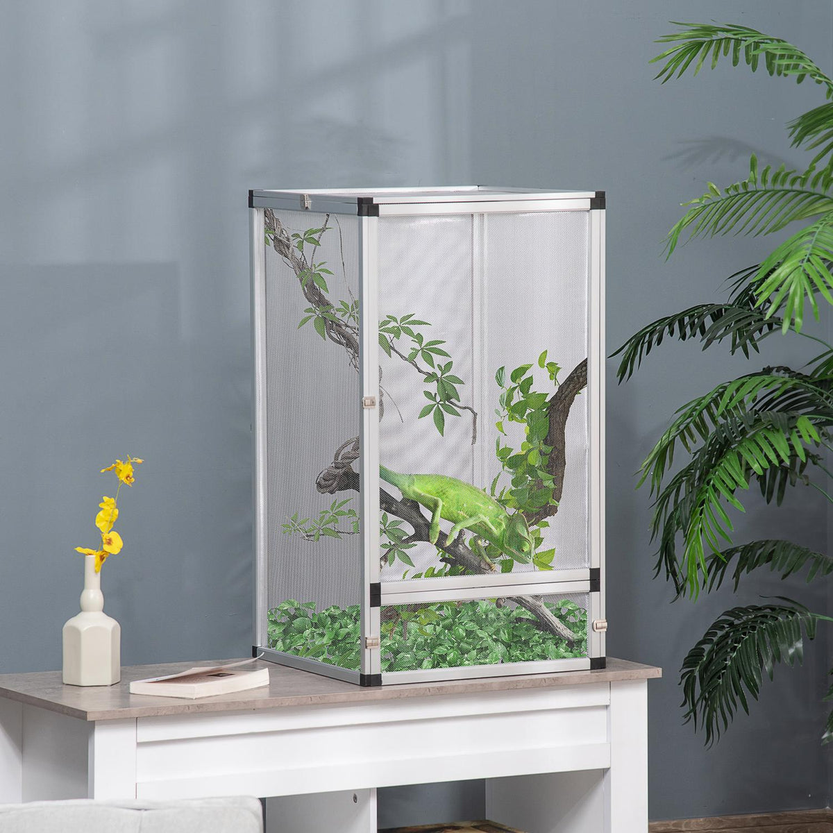 Reptile Box Breeding Box For Reptiles Amphibians Arachnids Reptile Breeding Box Reptile Breeding Pool Aluminum Silver 45 X 45 X 80 Cm
