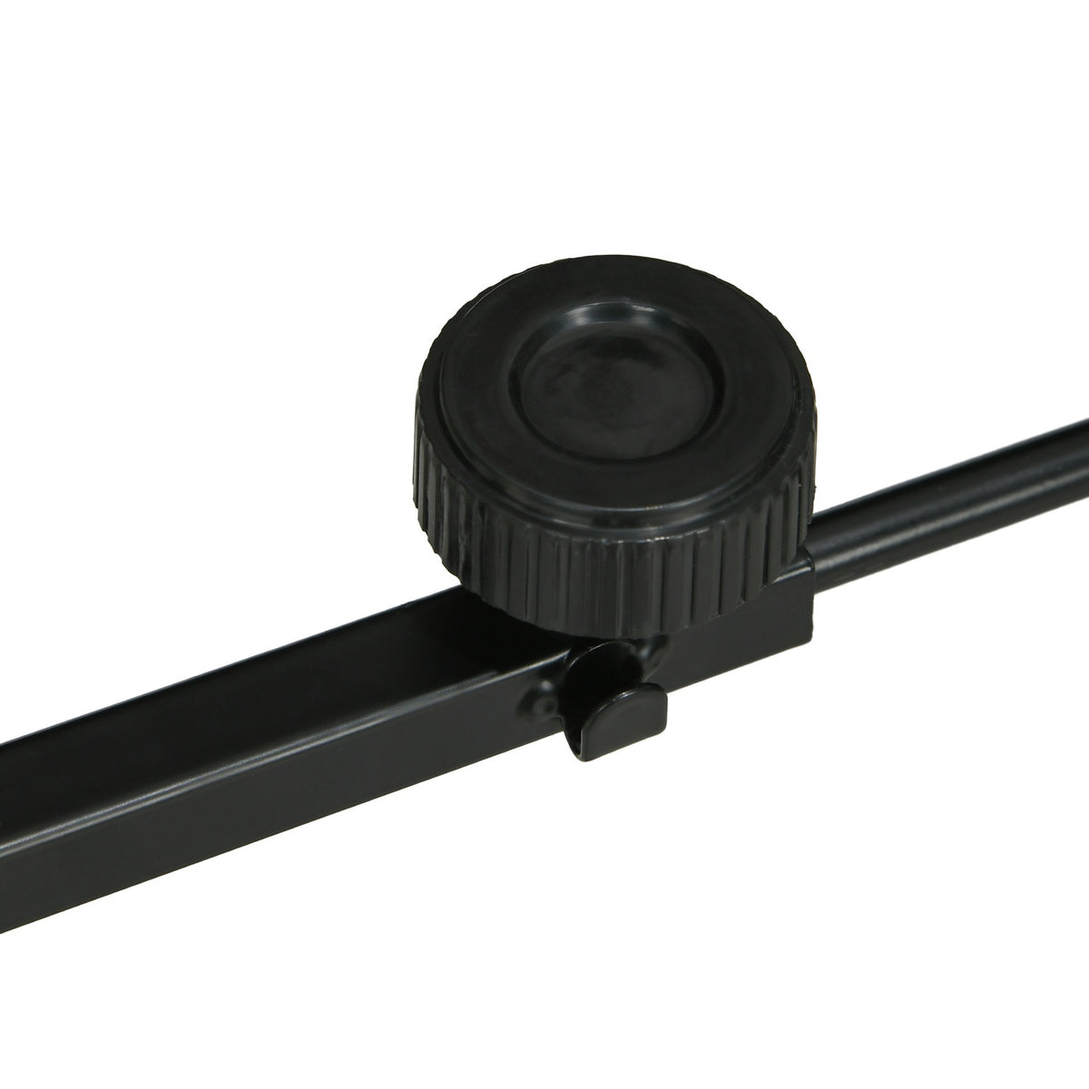 Reptile Lamp Stand Adjustable Heat Lamp Holder Base 4 Wire Slots Steel Black