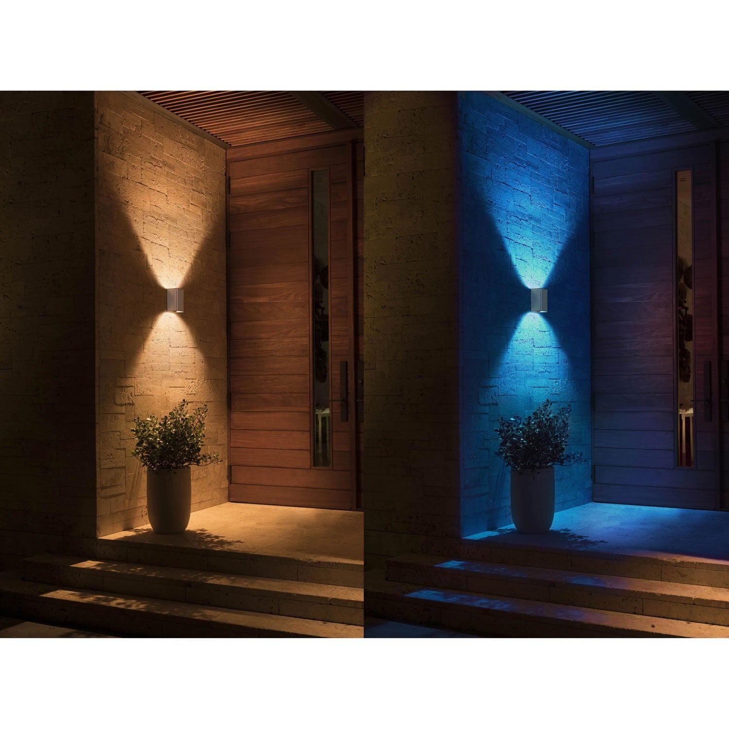 Resonate Wall lamp Inox Wh/Color Amb 230V